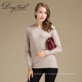 Fábrica Custom Office Lady Style Accpet Oem Pure Knit Merino Wool Sweater para uso familiar